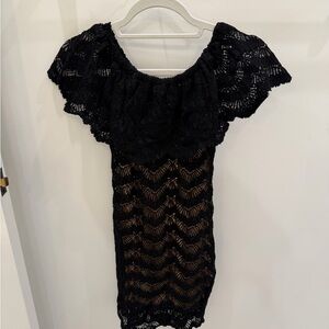 Nightcap Black Lace Dress